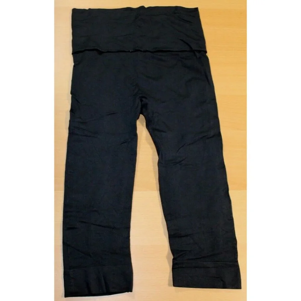 Womens Danskin Now Cropped Capri High Waist Leggings Small 4-6 Black Activewear - Picture 4 of 5